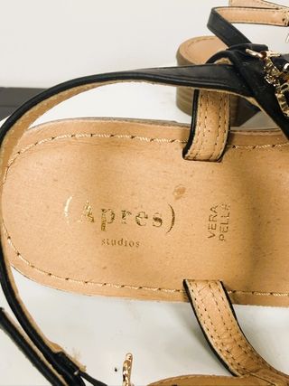 Apres Sandalo Gioiello Vera Pelle Tg 36