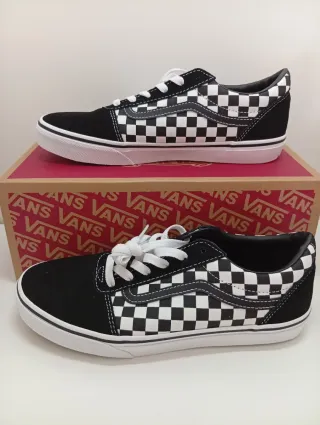 Zapatillas Vans Checkerboard Negras y Blancas 39