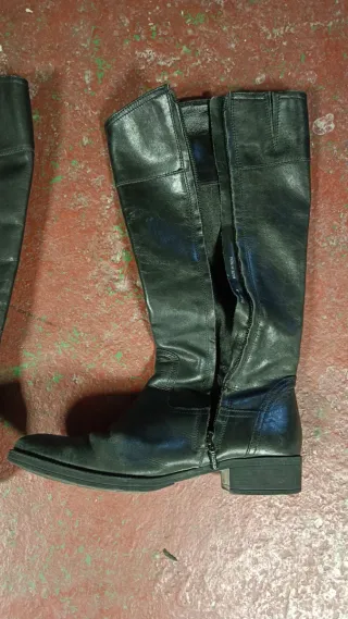 Botas altas Geox negras piel