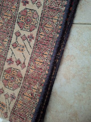 Tappeto vintage lana rosso