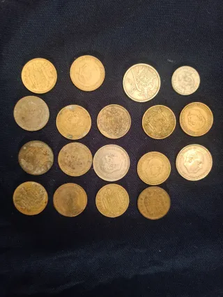 Lote monedas pesetas