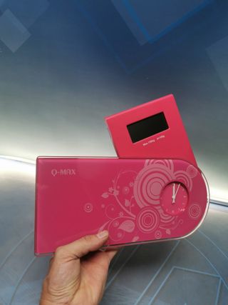 bascula multifuncional Q-MAX model 3452 nueva color rosa/rojo