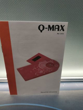 bascula multifuncional Q-MAX model 3452 nueva color rosa/rojo