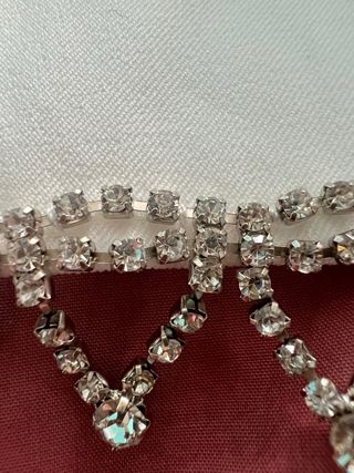 Top palabra de honor Zara con pedrería