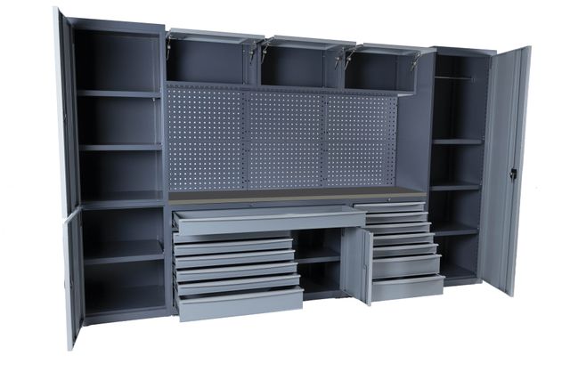 Muebles Taller y Garaje con mesa inoxidable