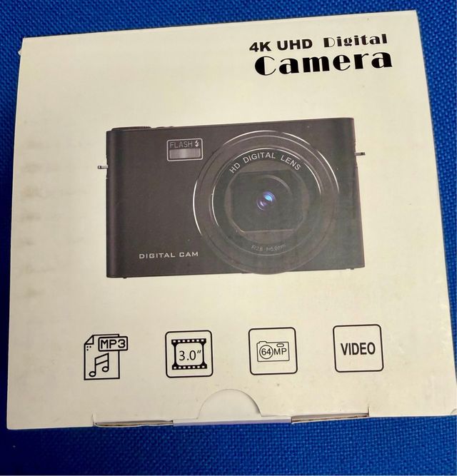 Macchina Fotografica Digitale 4K UHD 64MP Touchscr