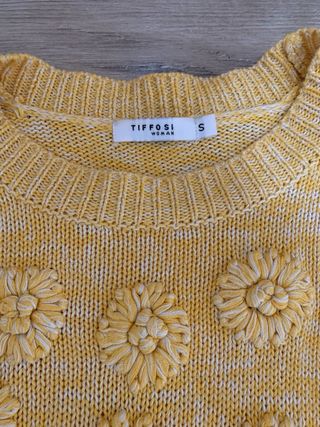 Jersey Tiffosi flores amarillo Talla S