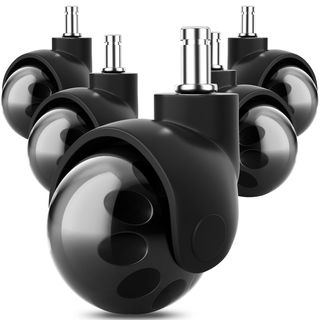 Pack 5 Ruedas Silla Oficina Esféricas 11x22mm