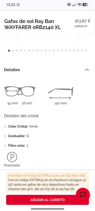 Ray-Ban Original Wayfarer Bio-Based RB2140 135831