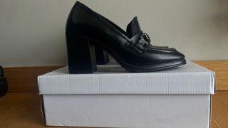 Zapatos tacón negros “glo.” Talla 37