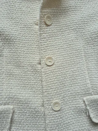 Abrigo entretiempo Zara Texturizado Beige