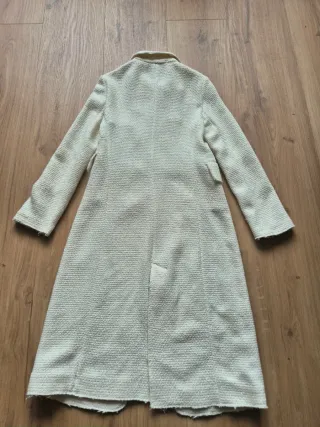 Abrigo entretiempo Zara Texturizado Beige