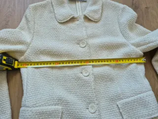 Abrigo entretiempo Zara Texturizado Beige