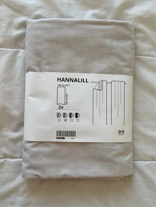 Cortinas IKEA HANNALILL Lino Beige