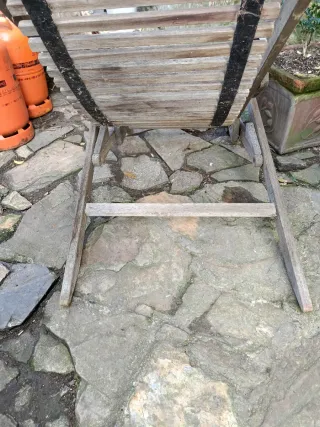 Tumbona plegable de madera