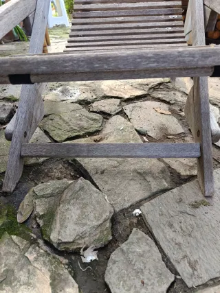 Tumbona plegable de madera