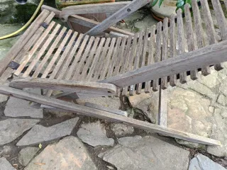 Tumbona plegable de madera