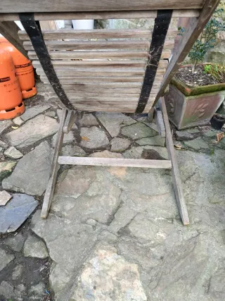 Tumbona plegable de madera