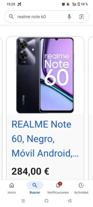 Realme Note 60 Negro