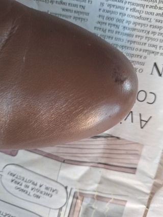 Botines piel marrón tacón alto