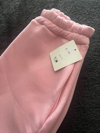 Calças de fato de treino rosa