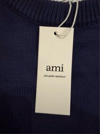 Jersey AMI Paris Azul Corazón Blanco