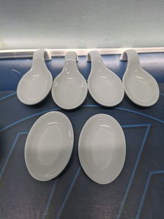 24 piezas de porcelana soporte para cucharas/Vajilla/cuencos o platos pequeños- arcoroc