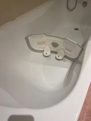 Reductor de bañera BabyDam blanco/gris