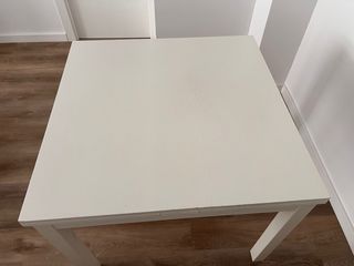 Tavolo da pranzo bianco in legno allungabile