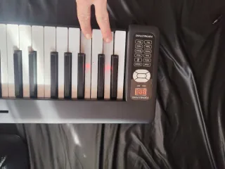 Piano Elettrico Pieghevole con Tasti Illuminati
