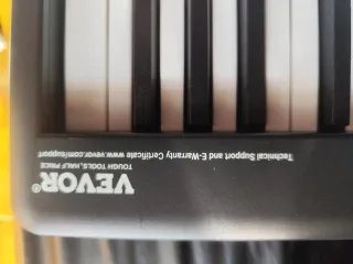 Piano Elettrico Pieghevole con Tasti Illuminati