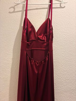 Vestido fiesta burdeos