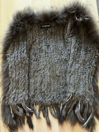 Chaleco Oakwood pelo gris talla M