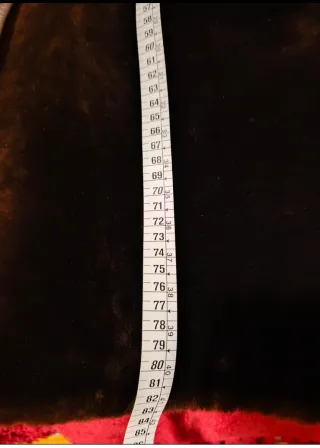 Chaquetón años 80 de pelo marrón