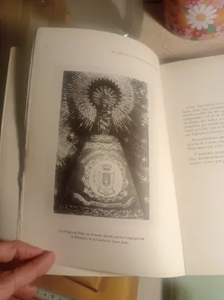 Libro antiguo "Vida y milagros de la Madre Rafols"