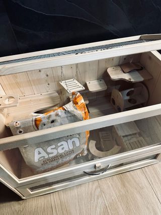 Jaula para roedores con accesorios