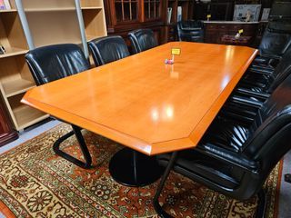 Excelente mesa de reunião - óptimo estado geral -