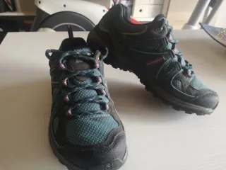 Zapatillas trekking mujer verde/negro