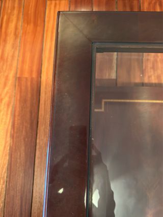 Mesa de centro de madera y cristal