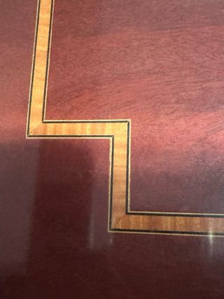 Mesa de centro de madera y cristal