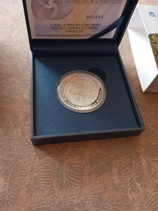 Moneda Plata 10 Euro Joyas Museo Potosí 2025
