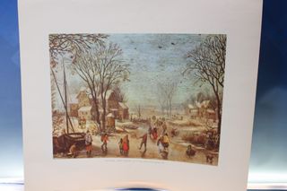 Litografía de “Winter Landscape” de Joan Breugel.