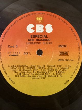 Neil Diamond Beautiful Noise LP