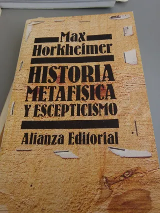Historia, metafísica y escepticismo