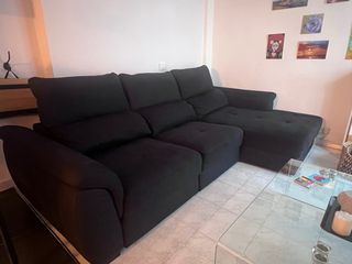 Sofá Chaise Longue Negro