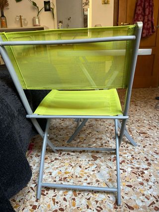 Tavolino e 2 sedie pieghevoli per balcone