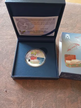 Moneda 10€ Antonio Machado 150 Aniversario