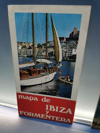 2 Mapas y folletos de Baleares (Ibiza, formentera y Menorca), años 60 y 70