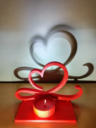 Lote Amor: 2 Rosas + Portavelas corazón