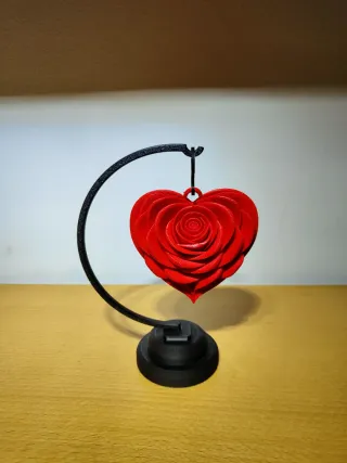 Lote Amor: 2 Rosas + Portavelas corazón